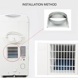 Dailygoods - Air Conditioner Afvoerslang Adapter - Vierkant naar Rond - 5.9 Inch Aansluiting - Geschikt voor diverse airco's - Kwaliteit en duurzaamhe... — thumbnail 3