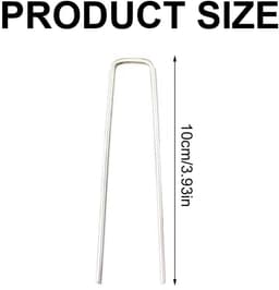 Dailygoods- Bevestiging Grondankers 20 Stuks - Robuust/roestvrij Staal - 10 cm Lang - Tuin/kunstgras - Eenvoudige Bevestiging - Duurzaam — thumbnail 2