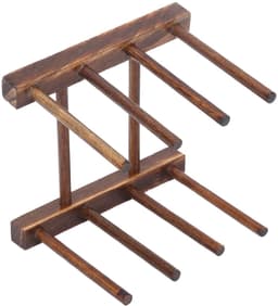 Dailygoods- Droogrek Ruimtebesparend - Opvouwbaar - Serviesdroger - 4-zuilmodel - Composiet Hout - Makkelijk te Reinigen - Vaatdroger — thumbnail 5