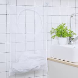 Dailygoods- Wasmand met deksel - Wasmand 3 vakken - Wassorteerder - Waszakken - Waterdicht - Ruime capaciteit 77x50cm - Waszak — thumbnail 2