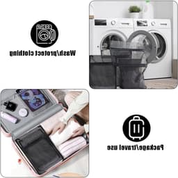 Set van 5 Rechthoekige Waszakken met Rits, Ideaal voor Wasmachine, Diverse Maten voor Bescherming van Kleding, Gordijnen en Beddengoed — thumbnail 2