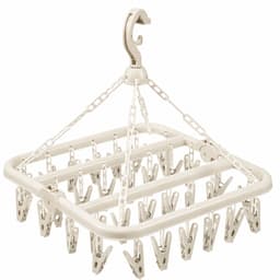 VHV Sokkendroger - Droogrek - 32 Knijpers - Sokken Hanger - Wasrek Sokken - Wasrek - Droogrek - Carrousel - Droogcarrousel - Washanger - Sokkendroogrek - Wit — thumbnail 1