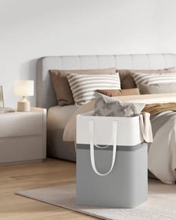SONGMICS - Wasmand - Wassorteerder - Set van 2 - Opvouwbaar - Handgrepen - Badkamer - 110L — thumbnail 4