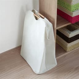 Opvouwbare mand - Kleding opberger - Huishoudelijk opbergen - Grote capaciteit - 30x30x40cm - Wit — thumbnail 5