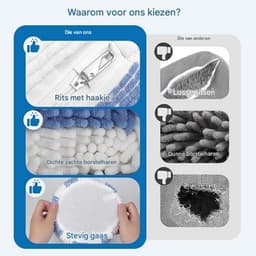 GELLDG 2 Stuks Waszakken - Schoenenwaszak met Rits - 39x19cm - Luie Mensen Hulpje, Vervormingsbestendig en Met Sluiting - Geschikt voor Sneakers en Sport Schoenen in de Wasmachine - Stoffen Wassen Zakken Set — thumbnail 3