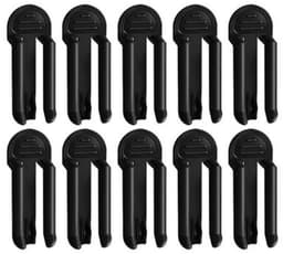 Vuilniszak Clips - Afvalzak Klemmen - Afval Sorteren - Compact Formaat - 10 stuks - Zwart — thumbnail 1