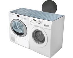 Wasmachine Droger Deksel - Apparaat Beschermer - Apparaten Beschermen - Antislip Bodem - 54 x 27.5 Inch - Wit Grijs