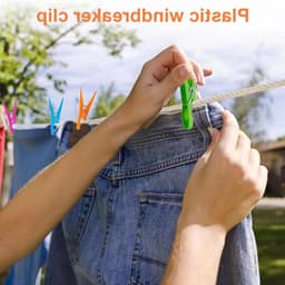 Herbruikbare wasknijpers met manden - 60 stuks, ideaal voor kleding, sokken en handdoeken — thumbnail 5