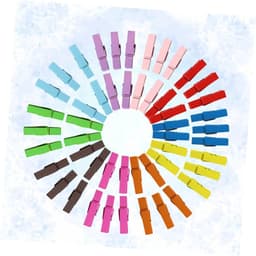 Houten Wasknijpers - Mini Fotoklemmen Papierknijpers - Huisdecoratie Knutselen - Natuurlijk Hout - 3.5 cm - 20 Kleuren — thumbnail 2