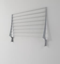 Foxydry Fold 116 wasdroogrek wandmontage clicksysteem - 116 x 50 x 10 cm — thumbnail 3