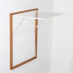 Arredamenti Italia 648 KEVIN - Houten Handdoekrek - Inklapbaar Wanddroogrek - 11 m Drooglengte - kleur: hout - ARIT - Il cuore del legno — thumbnail 3