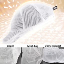 Wasring voor petten - pettenwasser met kaphouder en waszak - hoedenwas in wasmachine of vaatwasser - mesh beschermframe (27 x 22 cm) — thumbnail 2