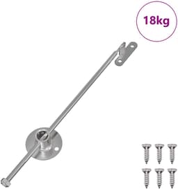 vidaXL - Trekkant-hengsel - 439 - pcs - Zilver - IJzer — thumbnail 3