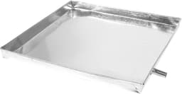 Lekbak Apparaten - Opvangbak Druppelbak - Voorkom Lekkage - Stevig Kunststof IJzer - 44x40x3 cm - Zilver — thumbnail 1