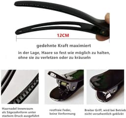 12 Stuks Professionele Gesegmenteerde Haarklemmen voor Kappers en Styling — thumbnail 5