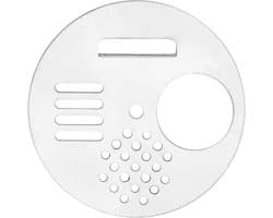 Roestvrij Staal Imker Bijenkorven Toegang Deur Imkerijuitrusting Accessoires - Bijenteelt Apparatuur met Ventilatie Schijf - Set van 5