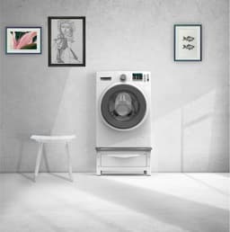Verhoger voor Wasmachine of Droger met Uittrekbare Lade 28L - Max 250 Kg - Wit — thumbnail 2