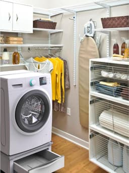 Verhoger voor Wasmachine of Droger met Uittrekbare Lade 28L - Max 250 Kg - Wit — thumbnail 5