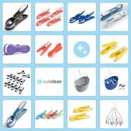 Premium wasknijpers soft clips - 40 stuks in groen-wit voor een duurzaam huishouden — thumbnail 5