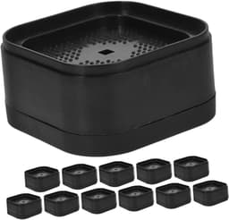 Antislipmat Wasmachine - Vibratiekussens - Stabiliteit Verhogend - Schokabsorberend - 7x7x3.5cm - Zwart — thumbnail 1