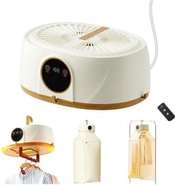 Automatische droger - Draagbare droger - UV-licht antibacterieel en opvouwbaar systeem - Draadloze afstandsbediening - Timer - Draagbaar en gemakkelijk op te bergen - Geschikt voor het drogen van kleding — thumbnail 1