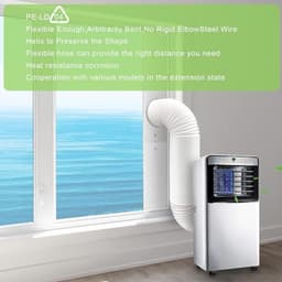 Afvoerslangadapter voor airconditioning - flexibele pvc-slang met Ø 130/150 mm — thumbnail 3