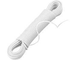 Verlengde Waslijn - 46 m PVC Kledinglijn voor Buiten - Verstelbare en Sterke Waslijn voor Roterende Droogrekken
