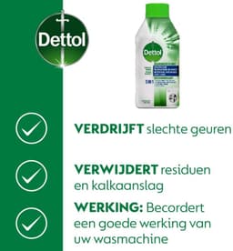 2 x Dettol Wasmachine Reiniger Duo 500 ml - Wasmachine Reiniger - Wasmachine Schoonmaken - Kalkaanslag Verwijderen - Wasmachine Onderhoud - Wasmachine Hygiëne — thumbnail 5