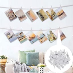 EXCITAT Clips - Mini Clips - Plastic Clips - voor het ophangen van schilderijen - 3.5cm - 120 stuks — thumbnail 2