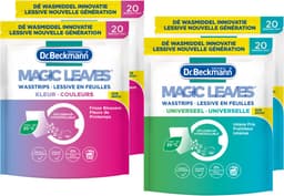 Dr. Beckmann - Magic Leaves Wasstrips - Voordeelset – Universeel 2 stuks - Colour 2 stuks – 80 Wasbeurten — thumbnail 3