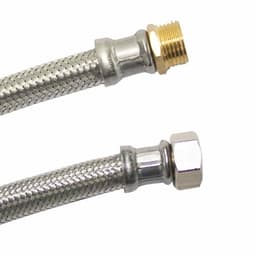 1/2" Panzerslang, RVS, DVGW, 500mm Flexibele Slang — thumbnail 1