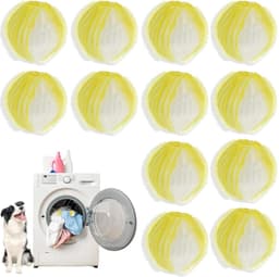 Dierenhaarverwijderaar - 12 stuks herbruikbare pluisballen voor wasmachine - Effectief verwijderen van dierenharen en pluisjes — thumbnail 1