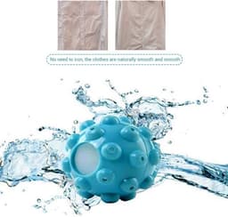 Allecto Plus - Herbruikbare Wasdroger Ballen voor Anti-Wikkels Reiniging - Blauw - Set van 6 stuks — thumbnail 4