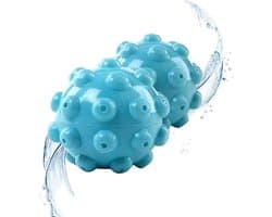 Allecto Plus - Herbruikbare Wasdroger Ballen voor Anti-Wikkels Reiniging - Blauw - Set van 6 stuks