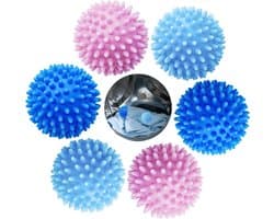 Allecto Plus - 6-pack Herbruikbare Drogerballen voor Wasdroger - Milieuvriendelijke Wasbal - Geschikt voor Vloeibaar Wasmiddel - Besparing van Tennisballen - Alternatief voor Drogerballen in Wasmachine