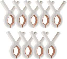 Grote wasknijperset - antislip en windbestendig - set van 9 - wit — thumbnail 3