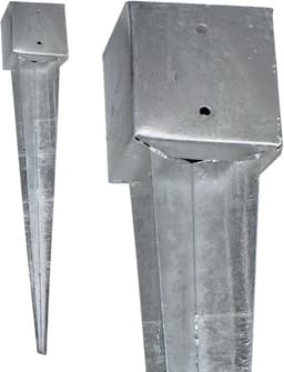 Vierkant Grondanker Inslagmof - Sterk Gegalvaniseerd Staal - 750mm of 900mm Lengte — thumbnail 1