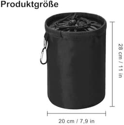 Was-knijperzak voor 150-200 knijpers – Organizer voor binnen en buiten, zwart — thumbnail 5