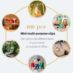 Mini Houten Knijpers met Jute Touw voor Foto's en Decoratie — thumbnail 4
