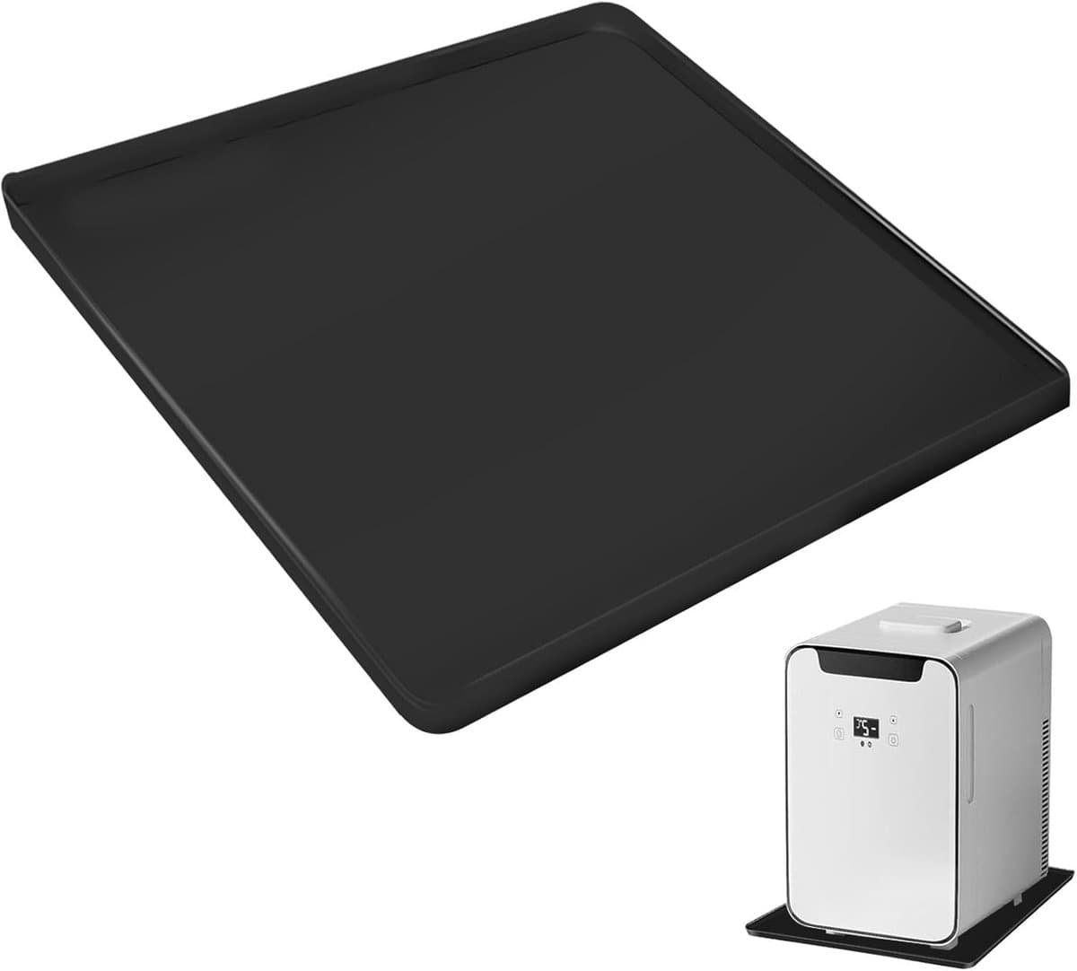 Lekbak onder Koelkast of Wasmachine - Siliconen Vloermat 60x60 cm - Waterdichte Antislip Beschermer — afbeelding 1
