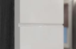 Wasmachinekast Hoogglans Wit met Rookzilver Corpus - Moderne Ombouw voor Wasmachine en Droger — thumbnail 2