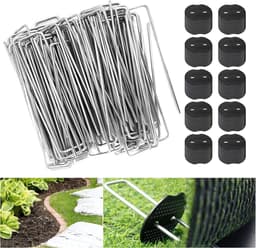 Stunq® Verzinkte Grondankers voor Tuin en Kunstgras - 100 Stuks, Onzichtbare Bevestiging — thumbnail 1