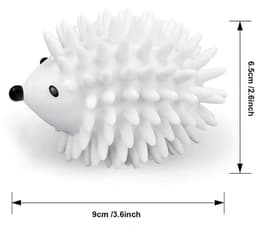 Gigicial Herbruikbare egelvormige droogballen - Milieuvriendelijke PVC wasballen - Verkort de droogtijd, vervang wasverzachter - 4-pack - Universeel + Wit — thumbnail 5