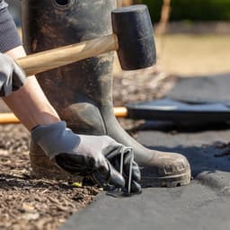 U-vorm grondpennen - Galvaniseerde grondankers - Voor tuinfolie en mulchdoek - 50 stuks - Zilver — thumbnail 4