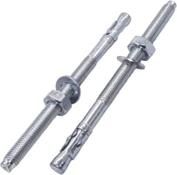 Verzinkte Wigankers M10 x 160 mm - 10 Stuks - Metalen Pluggen en Ankerbouten voor Bouw en Thuisprojecten — thumbnail 1