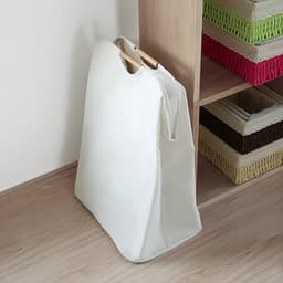 Grote wasmand met handvat, gemakkelijk op te vouwen voor slaapkamer, badkamer, kinderkamer, reizen, 72 liter — thumbnail 4
