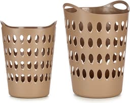 Kipit Ronde Flexibel Wasmand - 50L - Taupe - 44 x 56 cm — thumbnail 5