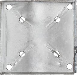 vidaXL Grondpinnen 2 st 14x14x91 cm gegalvaniseerd staal zilverkleurig — thumbnail 2
