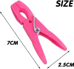 Goodivery ® 72 stuks kleurrijke kunststof wasknijpers wasklemmen handvat antislip wasknijpers voor waslijn of wasrek was strandhanddoek badhanddoek tapijt, 4 kleuren — thumbnail 5