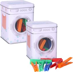 Kunststof wasknijpers - 48x - 4 kleuren per set - 8 cm — thumbnail 1